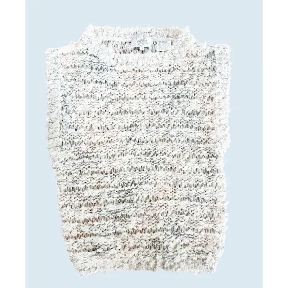 Vintage AXIOM 80s 90s Sleeveless Open Knit Sweater Size Small - Picture 2 of 7